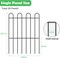 20pcs Garden Fence, 16.5in (H) x 21ft (L) No Dig Fencing Animal Barrier